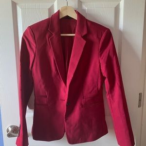 Express Mulled red wine blazer suit with pants Size 2